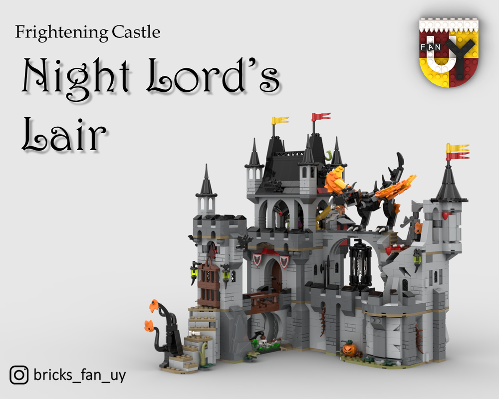 Lego Night Lord's Lair (complete Fright Knights Castle)