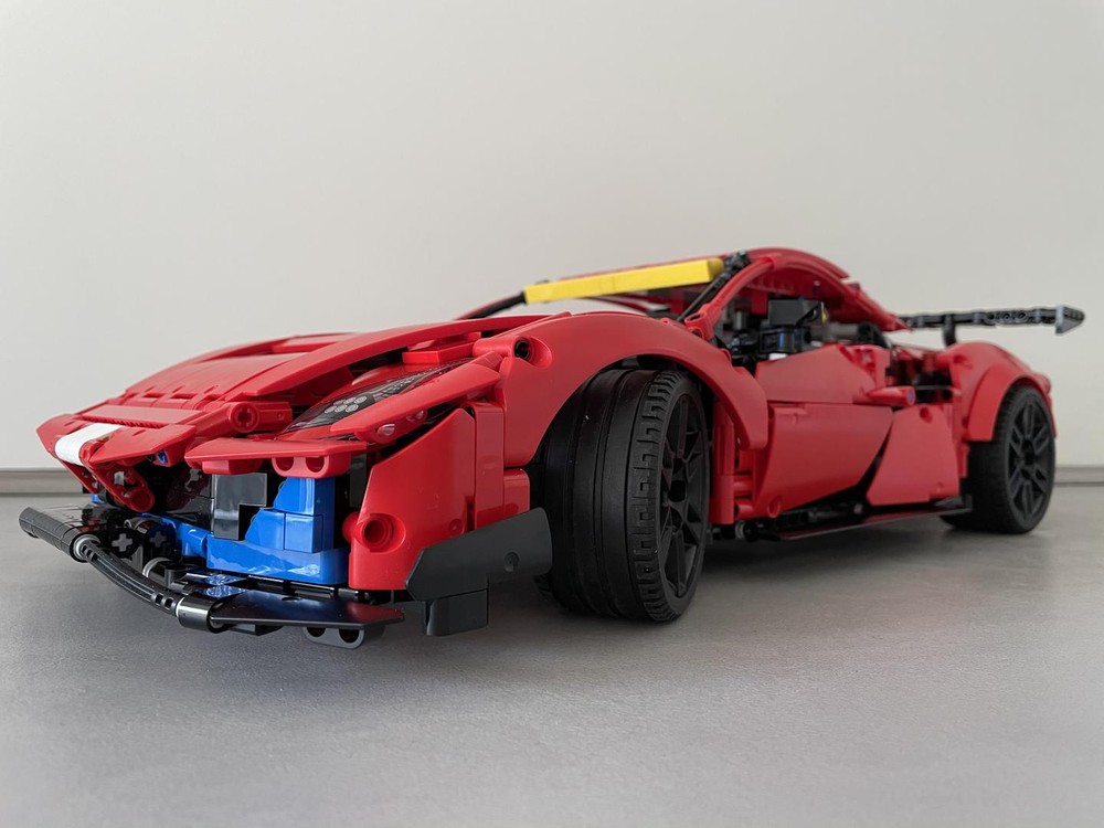 Lego 42125 Ferrari 488: ground clearance reduction