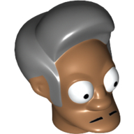 Lego Minifig Head Special, Simpsons, Apu Nahasapeemapetilon / Medium Nougat
