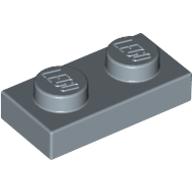 Lego Plate 1 x 2 / Sand Blue