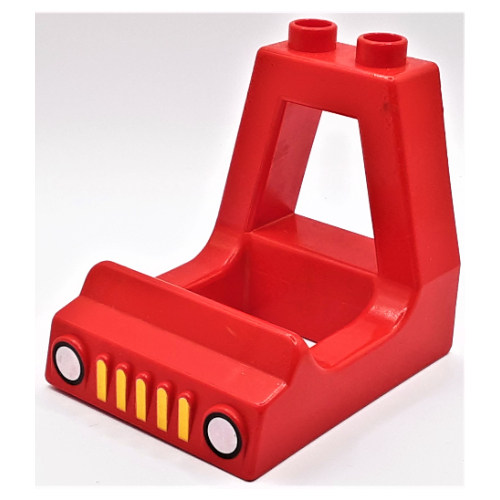 Lego Duplo Truck Cab with Grill and Headlights Print / Red