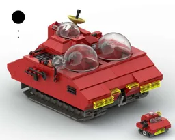 Tintin "explorers on the moon" tank