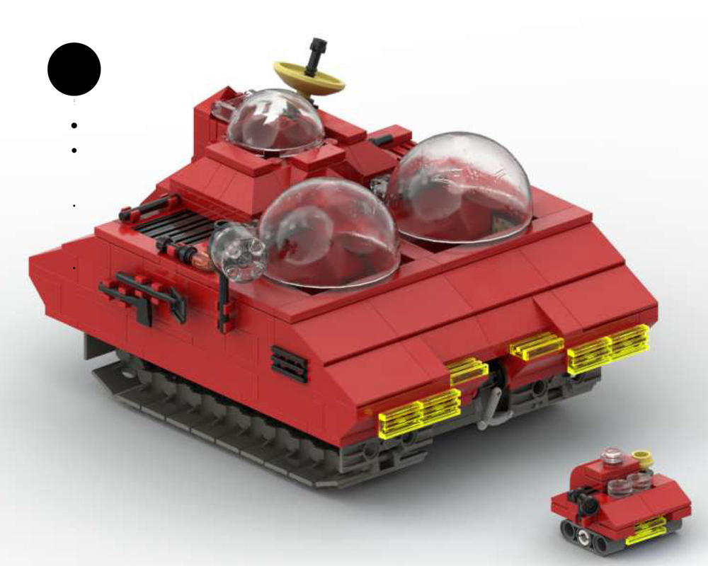 Lego Tintin "explorers on the moon" tank