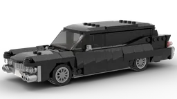 1959 Cadillac Hearse with all black back windows