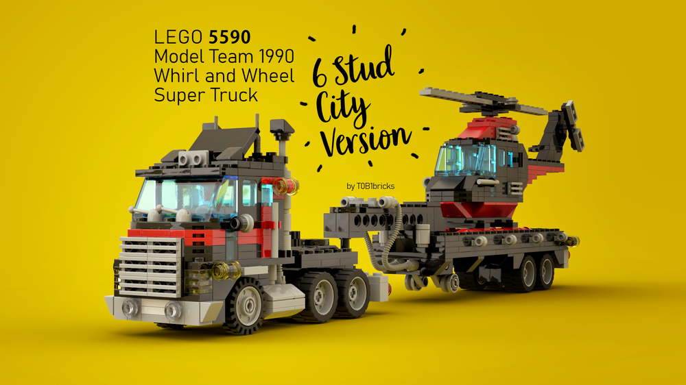 Lego 5590 - 6 Stud City Version - Whirl and Wheel Super Truck