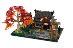 Ninjago Four Weapons Blacksmith Display