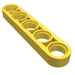 Technic Beam 1 x 5 Thin / Yellow
