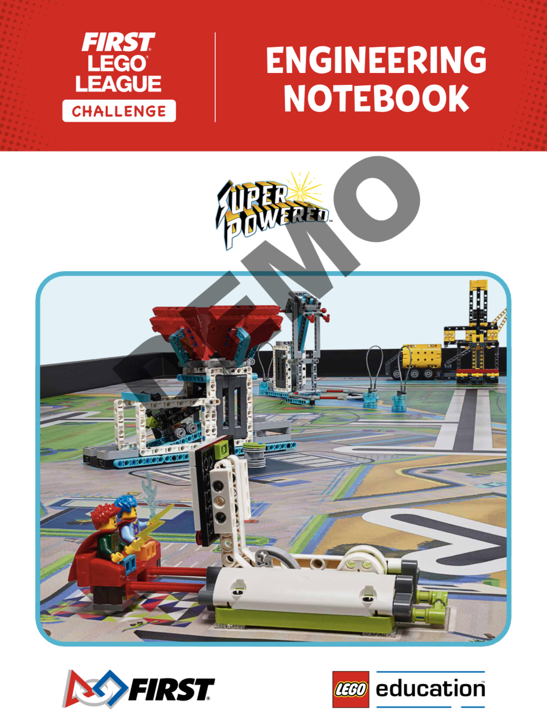 Lego SUPERPOWERED Engineering Notebook (FLL Challenge)