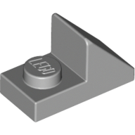 Lego Brick Sloped 45° 2 x 1 with 2/3 Cutout [New Version] / Light Bluish Gray