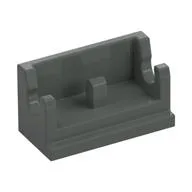 Hinge Brick 1 x 2 Base / Dark Gray