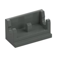 Lego Hinge Brick 1 x 2 Base / Dark Gray