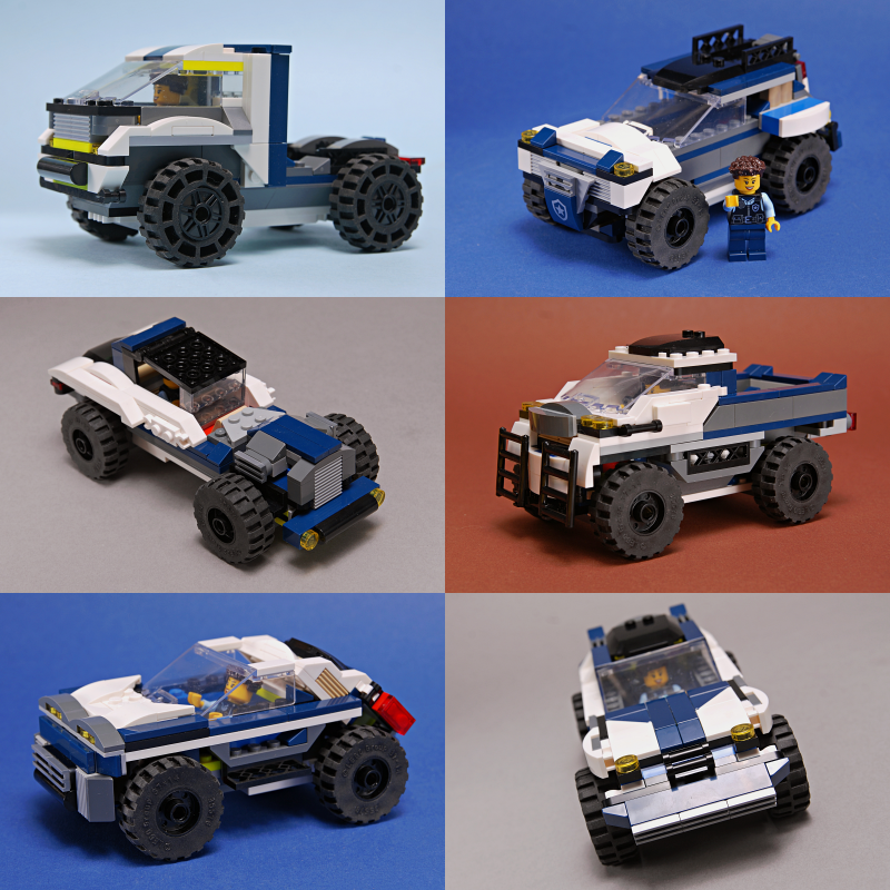 Lego 60449 7IN1 Police Van rebuild models