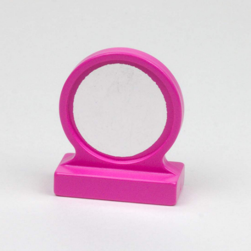Lego Duplo Mirror with Silver Print / Dark Pink