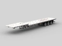 Step deck semi trailer