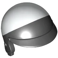 Helmet Motorcycle Open Face, with Visor and White Top Pattern / Black
