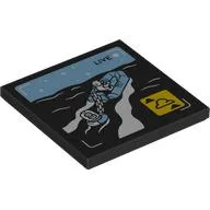 Tile 4 x 4 with Rubber Raft Rescue Print