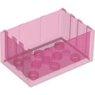 Trunk / Chest Bottom 4 x 6 x 2 1/3 / Trans-Dark Pink