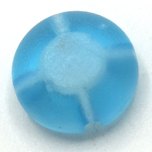 Lego Clikits Icon, Round 2 x 2 Small with Hole [Frosted] / Trans-Medium Blue