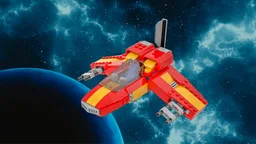 Retro Single Seat Space Starfighter SB/4L Interceptor