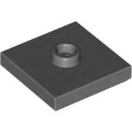 Plate Special 2 x 2 with Groove and Center Stud (Jumper) / Dark Bluish Gray