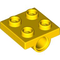 Lego Plate Special 2 x 2 with 2 Pin Holes / Yellow