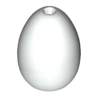 Food Egg with 1.5mm Hole [Plain] / White