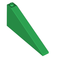 Lego Brick Sloped 25° 1 x 8 x 3 / Green