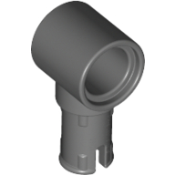 Lego Technic Pin Connector Hub with 1 Pin with Friction Ridges Lengthwise / Dark Bluish Gray