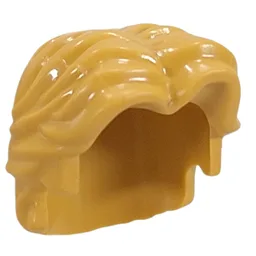 Hair Short Wavy with Center Part / Ochre Yellow