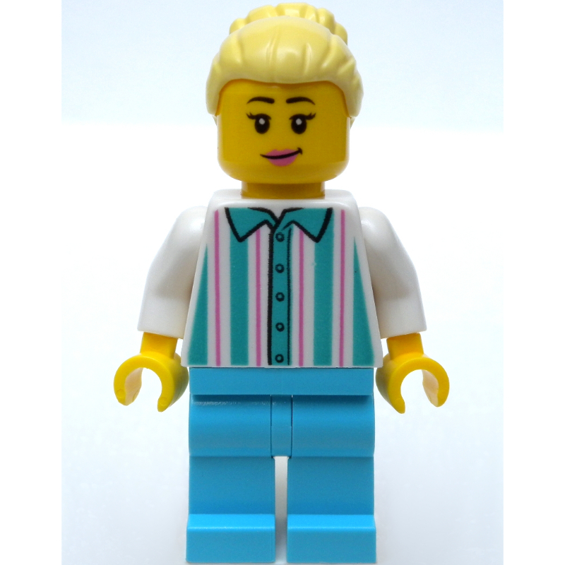Lego Fairground Worker, Woman, Bright Light Yellow Hair