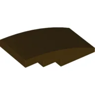 Brick Curved 4 x 2 No Studs / Dark Brown