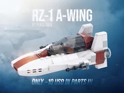 PiXEL-DANs - Chibi RZ-1 A-WING - ONLY around 10 USD - MINIFIG SCALE - FREE DOWNLOAD