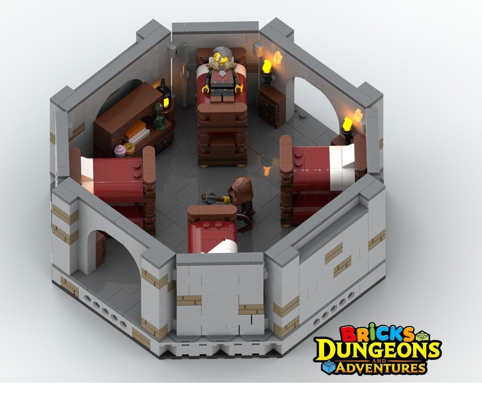 LEGO Castle The Dormitory Instructions (PDF), Wolf Bandit Warriors figurine, Bricks Dungeons and Adventures