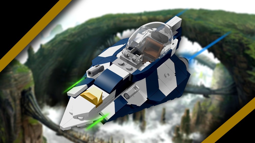 Lego Plo Koon's Delta 7/7B Starfighter (Minifigure Scale)