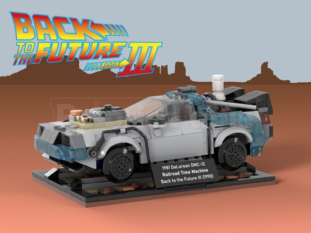 Lego BTTF 3 - Railroad DeLorean (mod for 77256)