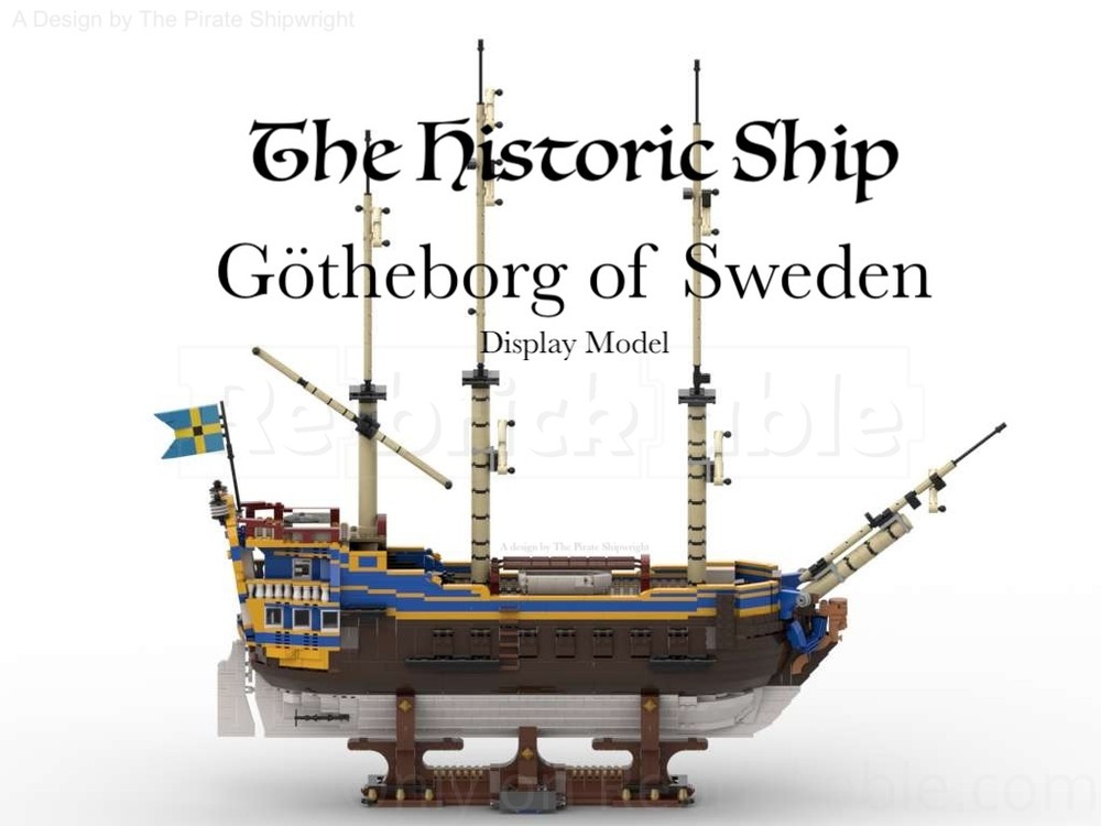 Lego The Ship Götheborg of Sweden | Historic Display Model