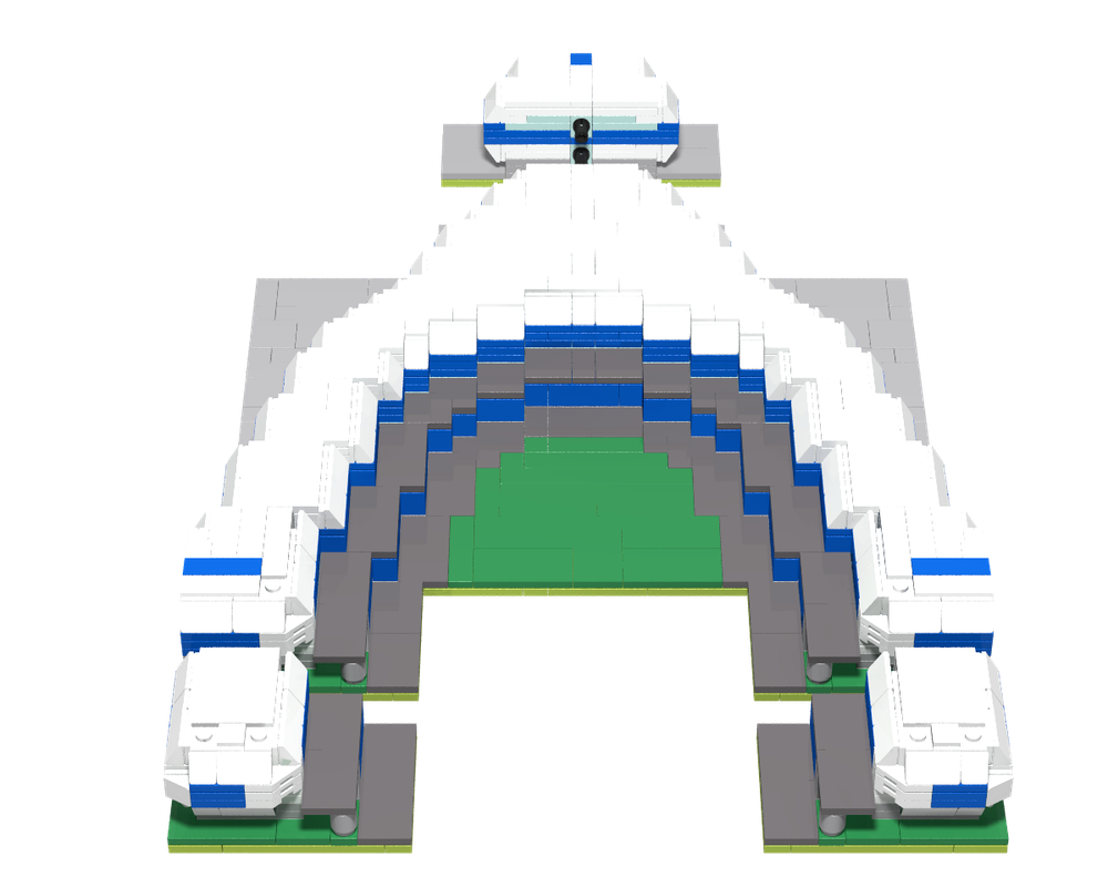 Lego 1:1000 Scale Ultra-Modern Large Airport Terminal(Cities: skylines in lego)