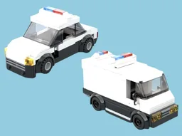 LEGO Ninjago Police cars - instruction (2 cars)