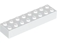 Brick 2 x 8 / White