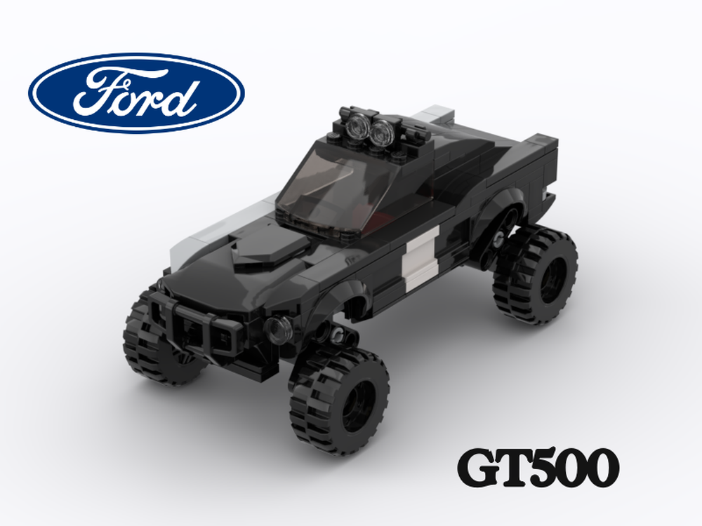 Lego 1968 Ford Mustang GT fastback "hades" 4x4
