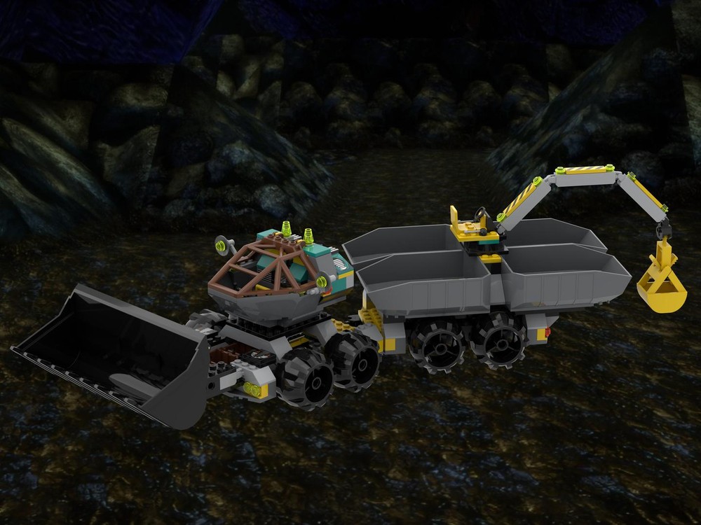 Lego Rock Raiders Double Dozer Cavern Tipper