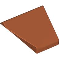 Lego Brick Sloped 45° 2 x 1 Double / Inverted with Hollow Bottom / Dark Orange