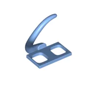 Minifig Hipwear Tail, Mouse / Medium Blue