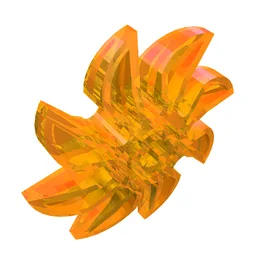 Propeller 8 Blade 5 Diameter / Trans-Orange