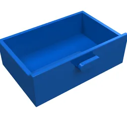 Cupboard 2 x 3 Drawer / Blue