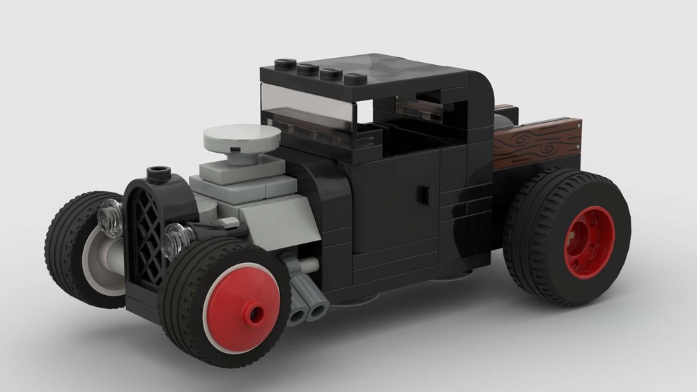 Lego 1932 Ford Model A Pickup Truck Hot Rod / Rat Rod