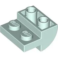 Brick Curved Inverted 2 x 2 with 1 x 2 Cutouts / Light Aqua