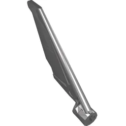 Large Figure Wing, Small / Flat Silver