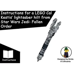 Lego Cal Kestis' lightsaber hilt MOC