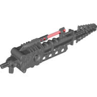Lego Large Figure Weapon Gun, Inika Light-up Laser Drill / Dark Bluish Gray